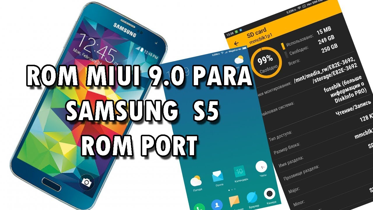 ROM PORT 6.0.1 MIUI 9 for Galaxy S5 G900 VARIANTES !