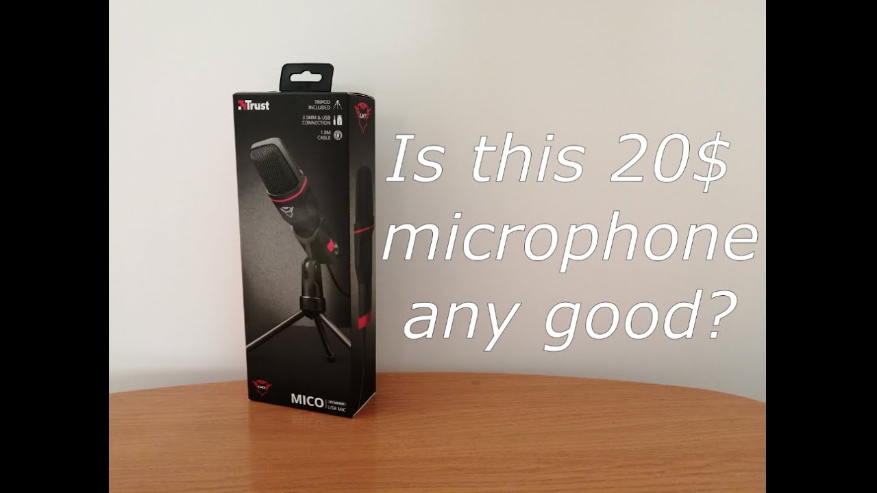 Unboxing and testing Trust mico gxt 212 usb microphone - YouTube