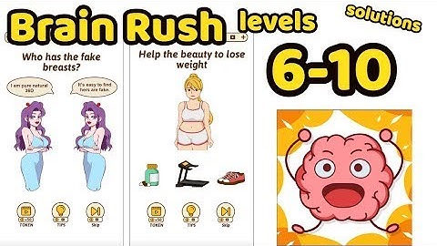 Brain Rush Game All levels 6-10 Game Review Complete Gameplay Walkthrough (iOS-Android)