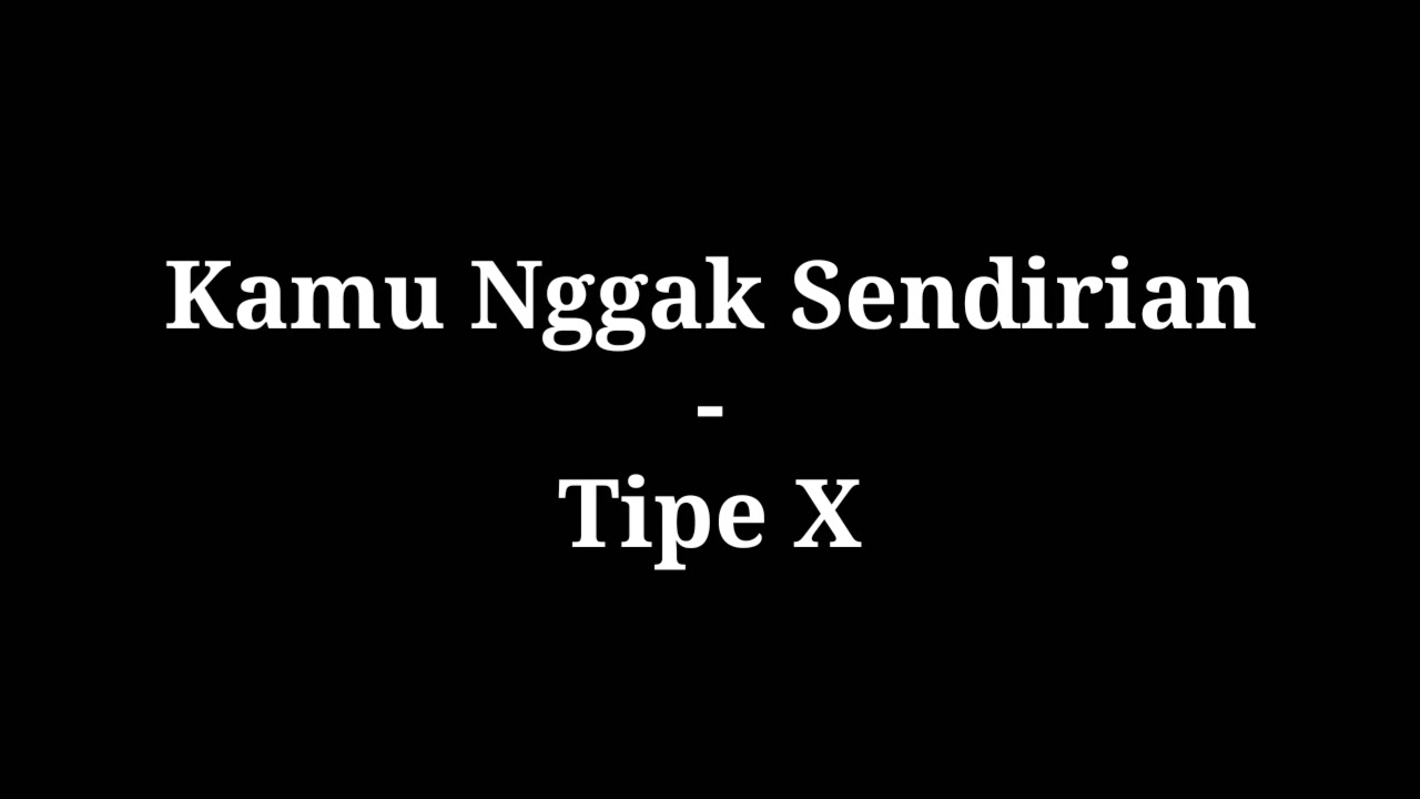 Kamu gak sendirian lirik