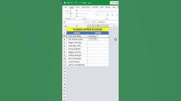 CARA MENGGUNAKAN FUNGSI UPPER DI EXCEL🤩👌#shorts #excel #exceltips