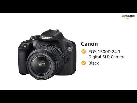 Canon 4 4 Out Of 5 Stars 4 226reviews Canon Eos 1500d 24 1 Digital Slr Camera Black With Ef S18 Youtube