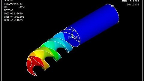 Modal Analysis of Twist Drill - ANSYS Mechanical APDL