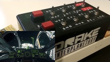 Takeoff and landing in Star Citizen with a Drake themed DIY button box