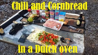 Food Adventure - Chili/Cornbread in a Dutch Oven