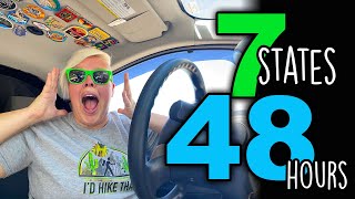 7 States In 48 Hours | An Intense Van Life Drive | AM I CRAZY?!?