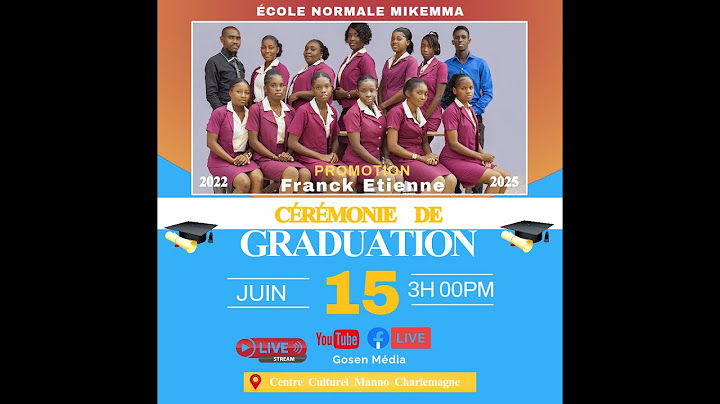 CÉRÉMONIE DE GRADUATION DE L’ÉCOLE NORMALE MIKEMMA | Dimanche 15 Juin 2025