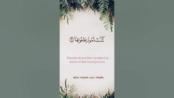 سورة الشمس مع ترجمة ومعاني الكلمات | الشيخ أحمد طالب حميد