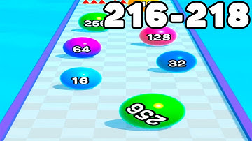 BALL RUN 2048 Gameplay All Levels Walkthrough Android,ios Level 216-218