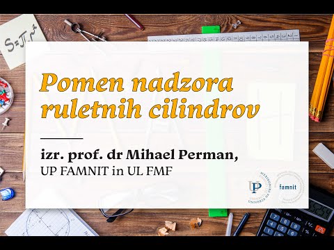 dr. Mihael Perman - Pomen nadzora ruletnih cilindrov