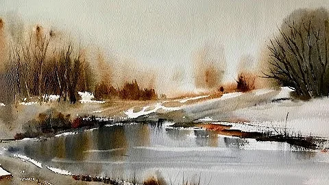 Watercolour hake painting the Ron Ranson way, begi...