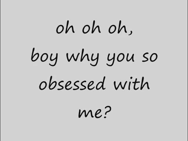 Mariah Carey - Obsessed (lyrics on screen)