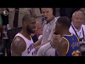 Lebron and durant heated trash talk in each others faces