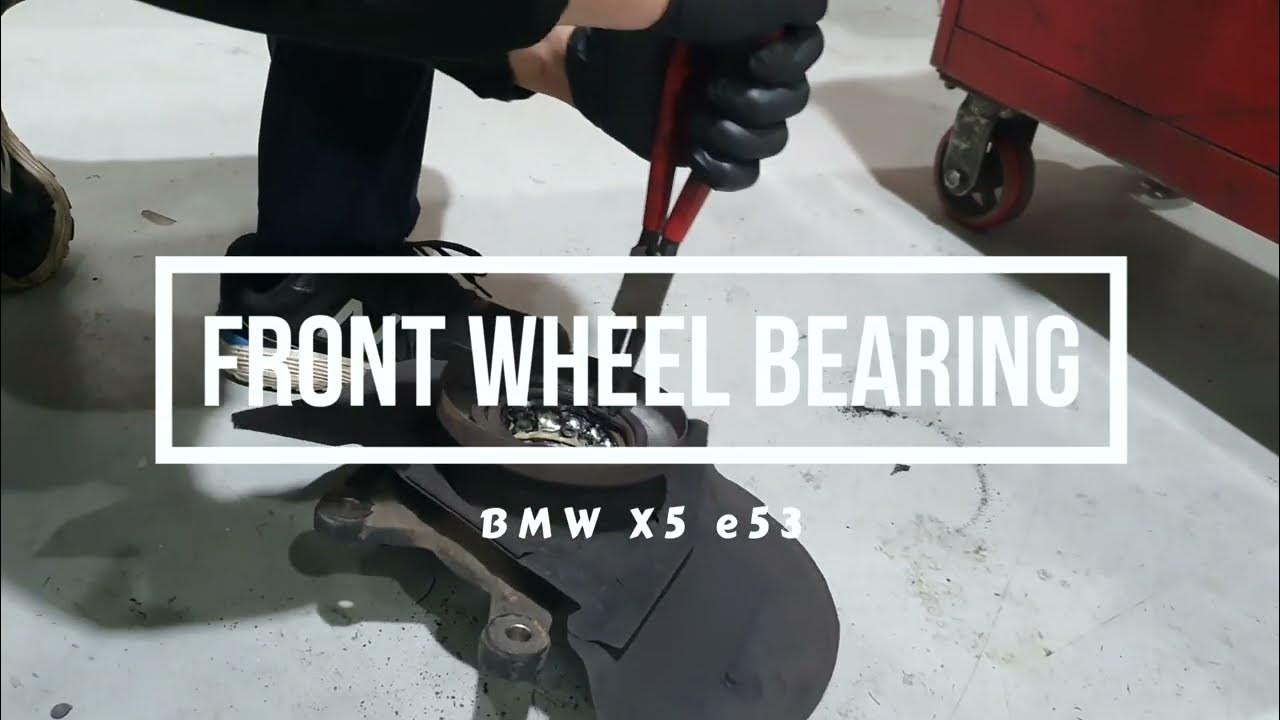 BMW X5 e53 front wheel bearing replacement - YouTube