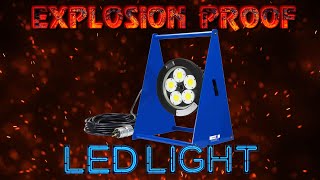100W Explosion Proof LED Light -  ATEX/IECEX - IP68 - A-frame Mount