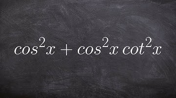 Simplifying a trigonometric expression by factoring out a GCF