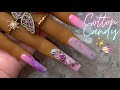 Colored acrylic full set + ombre | SAVILAND acrylic powders | tapered square nails tutorial