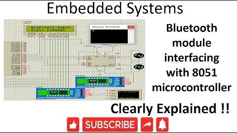 [ES-EN-35] Bluetooth module Interfacing with 8051 Microcontroller || Bluetooth Based ROBOT ||
