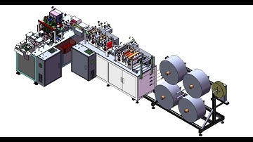 full automatic willow-leaf mask/KF94 face mask machine 1+1 type