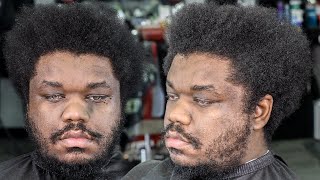 🔥EPIC TRANSFORMATION🔥 HE PAID $200 FOR THIS HAIRCUT/ FADED BEARD/ BARBER TUTORIAL