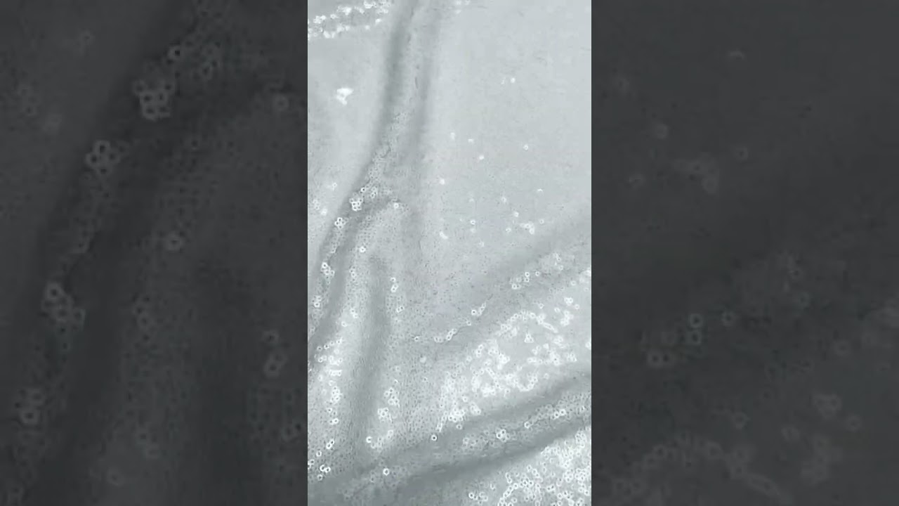 Mesmerizing 3mm Sparkling White Sequin Fabric | Mermaid Textile Delight! ✨ 