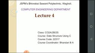Chapter 2 Lecture 4 Bubble Sort