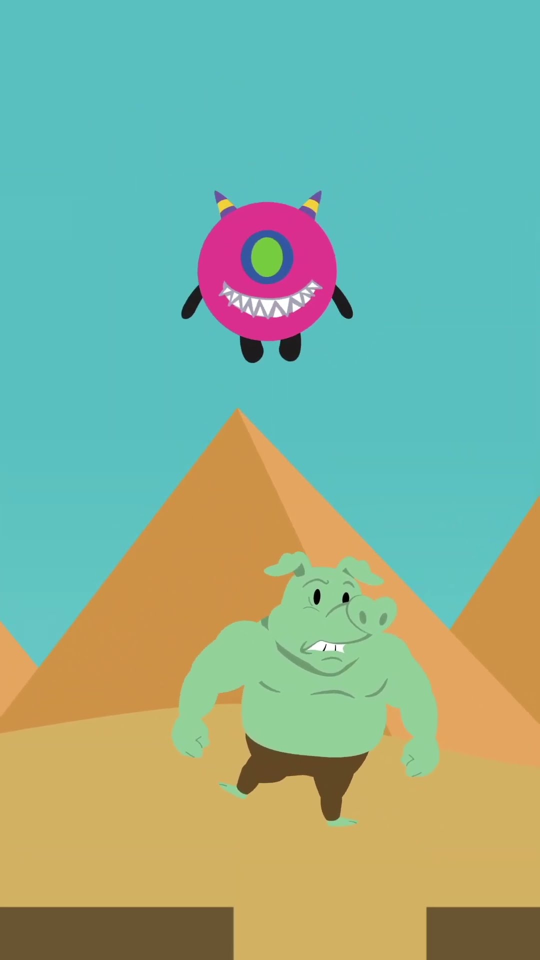 #oniball Ep.49  The Secret of Pyramid #babyninnin #pyramid #rabbitwarren  #horrorstories #animation