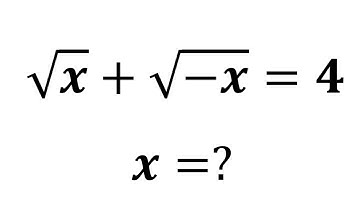 A Wonderful Math Problem With Square Root.  Radical Math Problem With Complex Number.