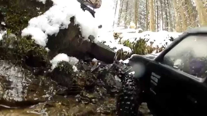 Winter RC Scale Crawling Compilation in Snow and Water