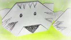 Koleksi Tutorial Origami Harimau Tutorial Kreasi Kardus 