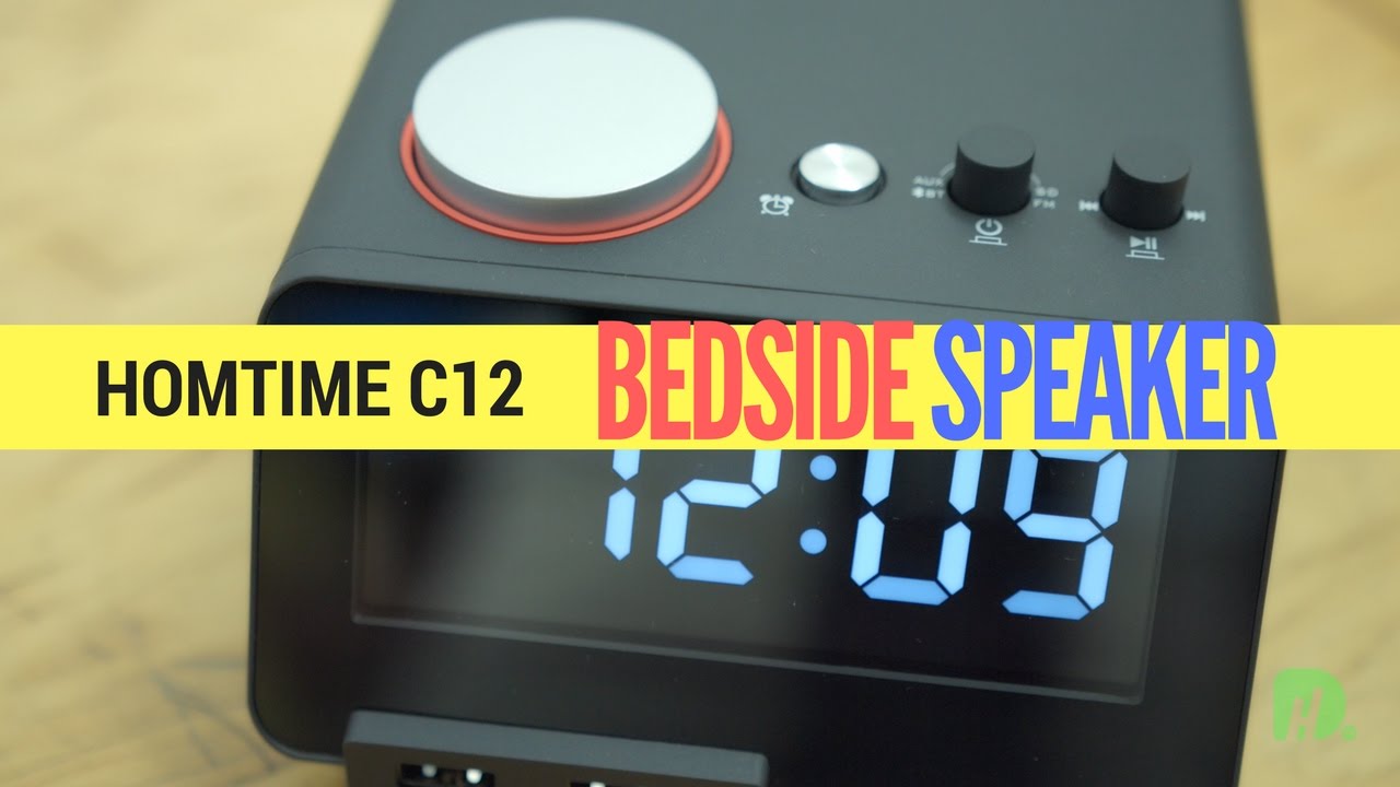 Hometime C12 Bedside Alarm Clock and Speaker - YouTube