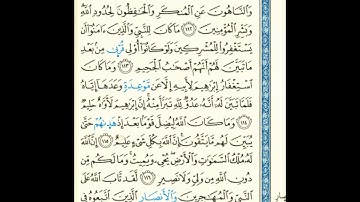القرآن الكريم صفحة 205 برواية الليث أبي الحارث عن الكسائي   القارئ عبد الرشيد صوفي