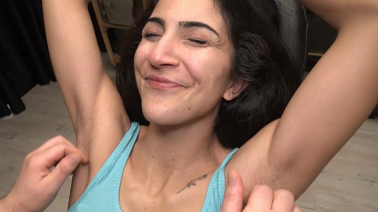 ARMPIT - CHEST LADY VERY TICKLISH MASSAGE COMBINATION & CRACKS & VERY TRIGGER THERAPY FOR SLEEP