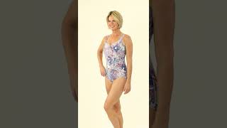 Sporti Jungle Floral Moderate Printed Sweetheart One Piece Swimsuit | SwimOutlet.com