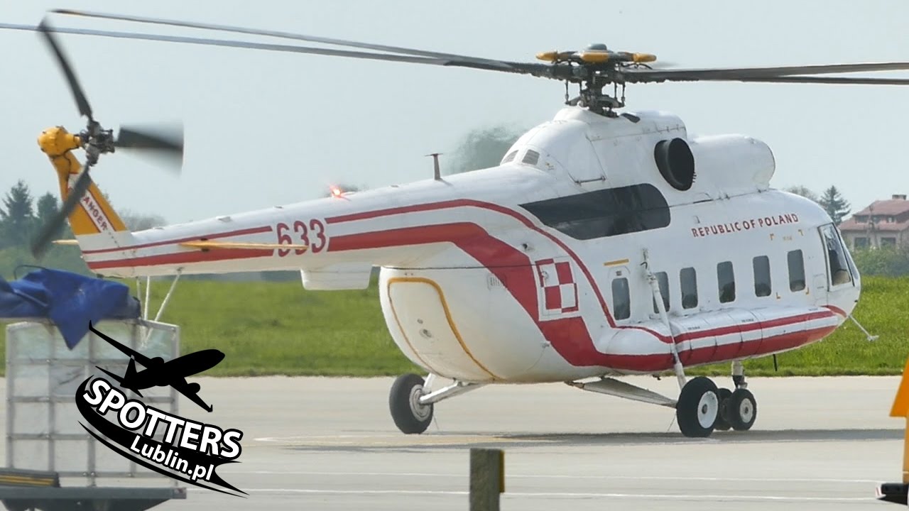 Mi-8 633 start z Lublin Airport 