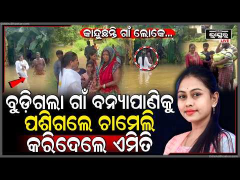 ବୁଡ଼ିଗଲା ଚାମେଲୀଙ୍କ ଗାଁ... ଭୟଙ୍କର ବନ୍ୟାପାଣିରେ ପଶି ଚାମେଲୀ ଲୋକଙ୍କୁ କଲେ ଉଦ୍ଧାର...