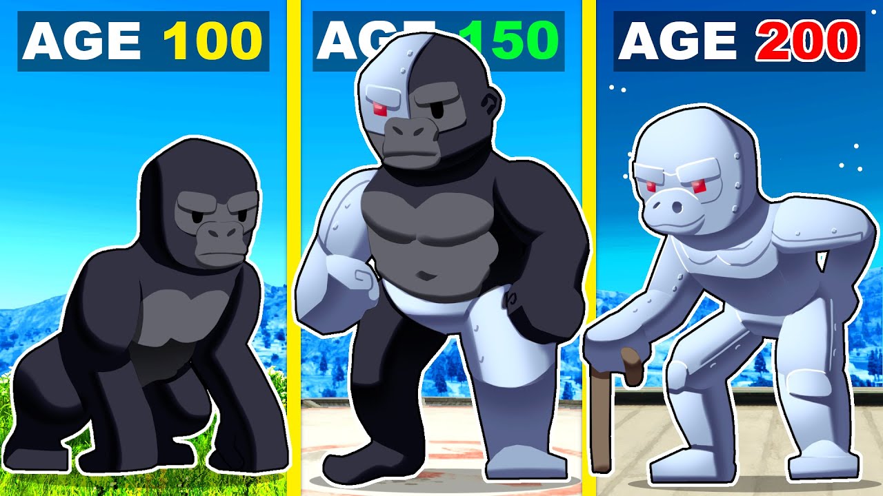 Surviving 200 Years as KING KONG In GTA 5!