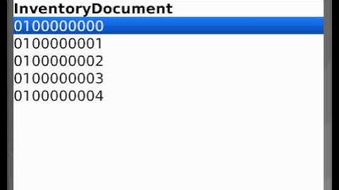 SAP Mobile Application - Dispaly Inventory Count