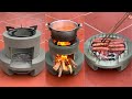 How To Make A 2-in-1 Firewood Stove From A Plastic Mold - Beautiful and Easy