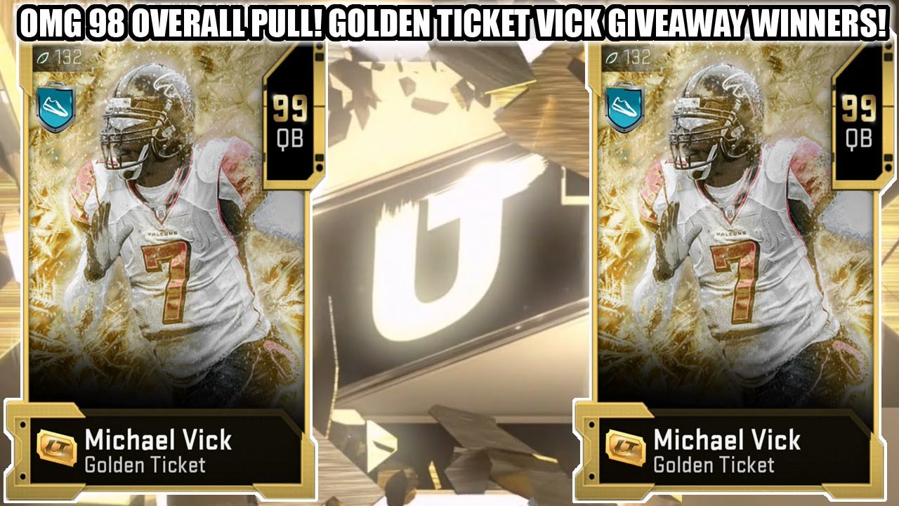 OMG 98 OVERALL PULL! GOLDEN TICKET VICK GIVEAWAY WINNERS! | MADDEN 20 ULTIMATE TEAM