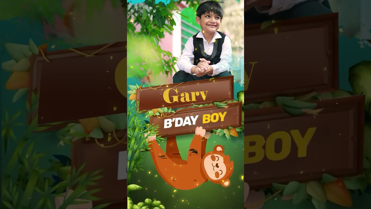 JUNGLE INVITATION TEMPLATE | birthday invite | Jungle theme birthday invite