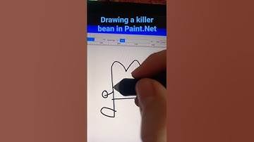 Drawing Killer bean in Paint.Net