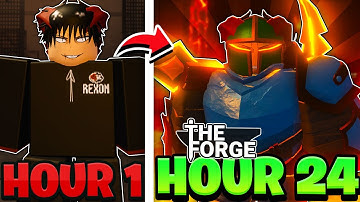 I Spent 24 HOURS On The FORGE And Became ADDICTED! (Roblox)