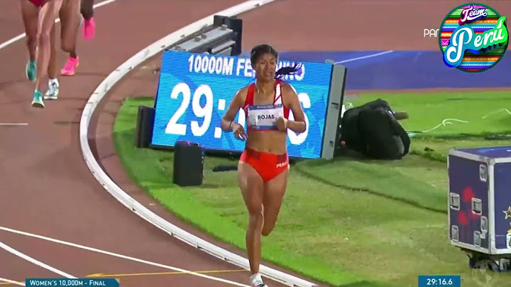 Panamericanos 2023 - Oro en Atletismo 10k - Luz Mery Rojas