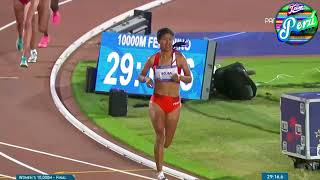 Panamericanos 2023 - Oro en Atletismo 10k - Luz Mery Rojas