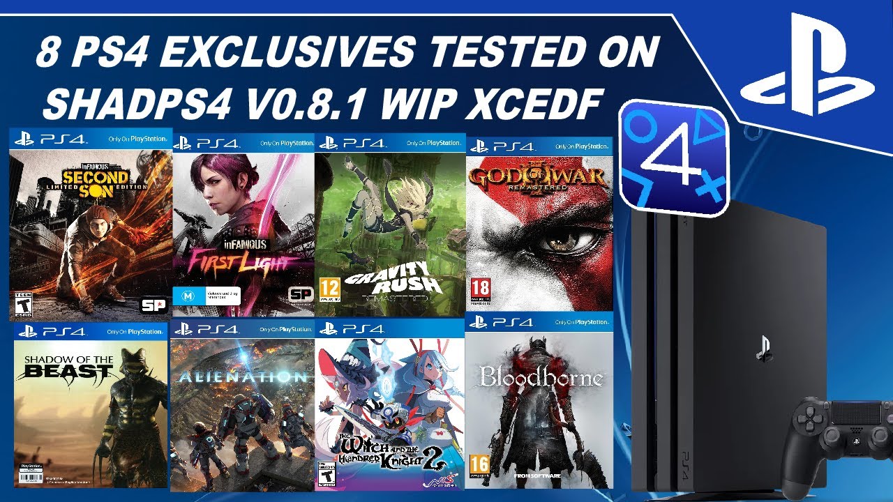 8 PS4 Exclusives Tested on ShadPS4 v0.8.1 WIP Xcedf build | May