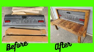 Building a Bench from an old Tailgate