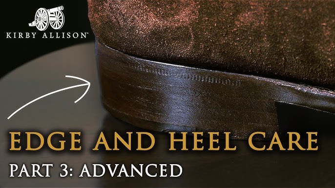 How To Prepare and Apply Edge Dressing On Soles, Heels And Edges On Cowboy  Boots 