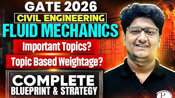 GATE 2026 Civil Engineering | Fluid Mechanics Important Topic & Weightage