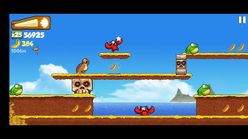 Banana Kong - Use the rainbow banana, toucan, magnet, boar, giraffe and glude jump